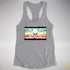 Queer Pride Pirate Flag Racerback Tank - Heather Grey